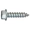 Hillman Sheet Metal Screw, #14 x 1 in, Zinc Plated Steel Flange Hex Head Slotted Drive, 10 PK 5352 - alternate 2